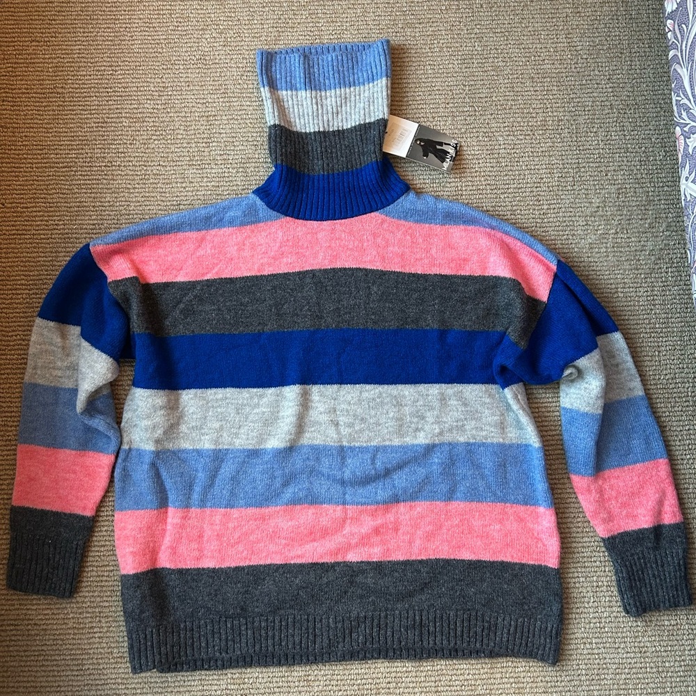 NWT Striped Multicolor Milan Kiss Sweater